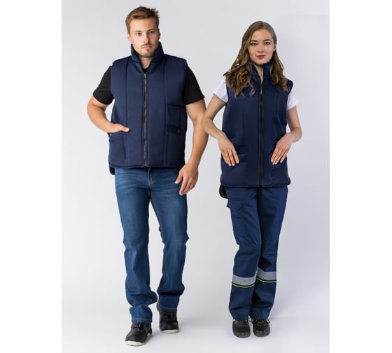 Изображение товара Универсальный утепленный жилет Факел темно-синий, р.48-50 87468987.003