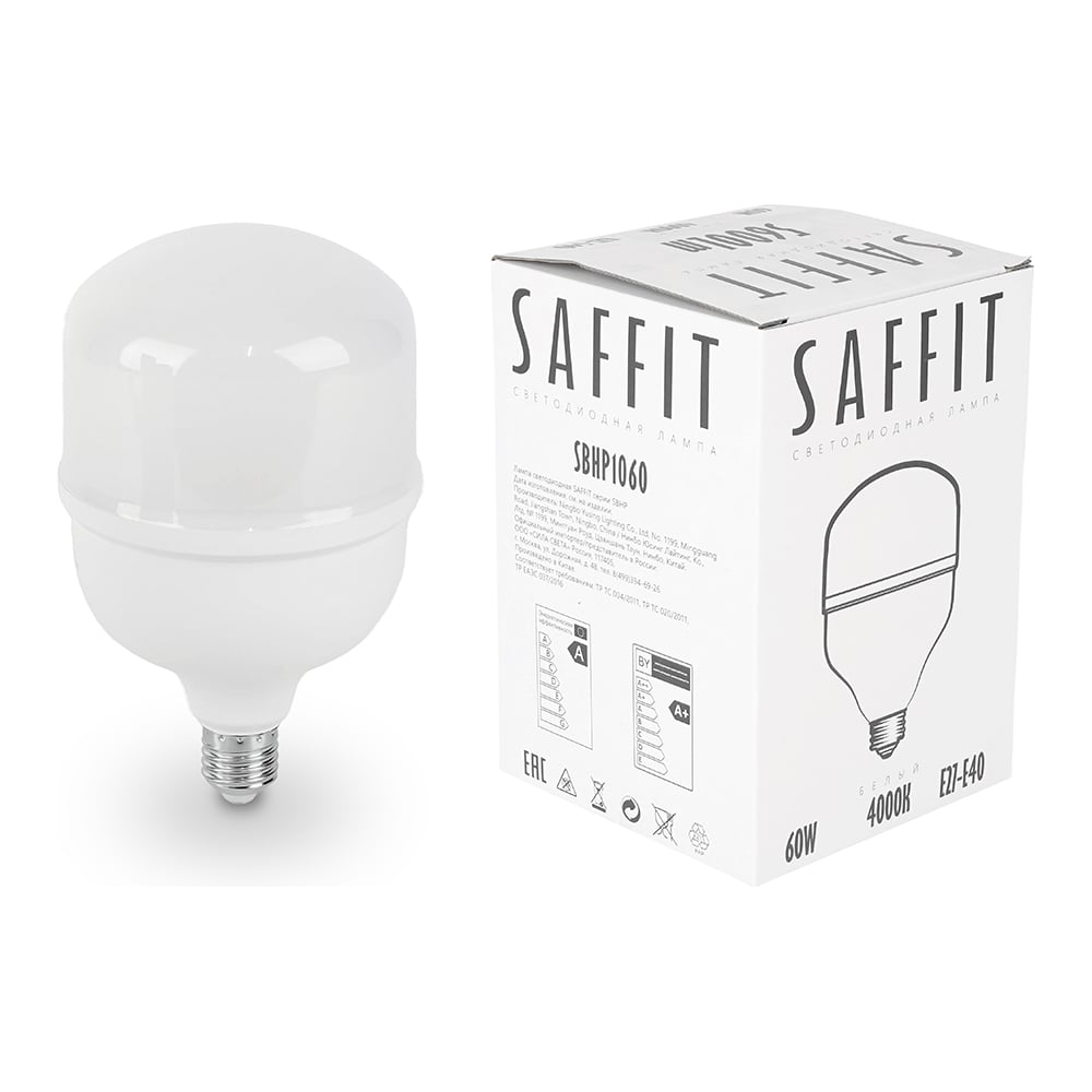 Изображение товара Светодиодная лампа SAFFIT SBHP1060 60W E40 4000K промышленные светильники Изображение товара Светодиодная лампа SAFFIT SBHP1060 60W E40 4000K промышленные светильники
