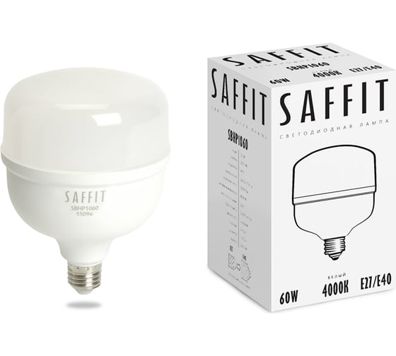 Изображение товара Лампа светодиодная SAFFIT 60W 230V E27-E40 4000K, SBHP1060 55096