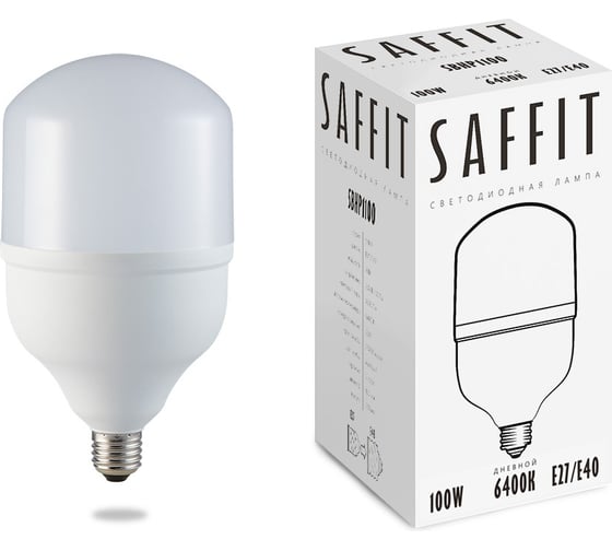 Изображение товара Лампа светодиодная SAFFIT 100W 230V Е27-E40 6400K, SBHP1100 55101