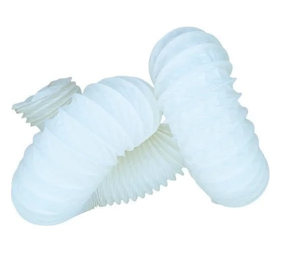 Изображение товара Гибкий полимерный (ПВХ) воздуховод PVC White -102 мм x 3 м DEC P102/3PBD/VF