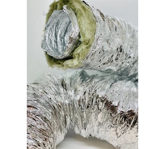 Изображение товара Воздуховод Iso A23i-102 мм х 10 м, утепленный, гибкий, алюминиевый DEC A23I102