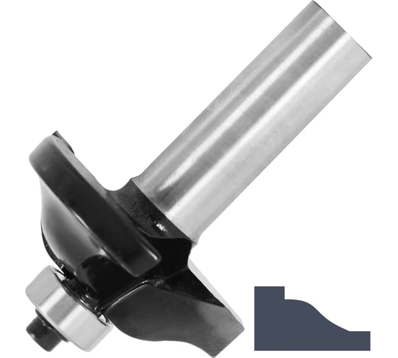 Изображение товара Фреза кромочная фигирейная горизонтальная, подшипник 12.7 мм, 41.3x13 мм, хвостовик 12 мм Спец 1411100