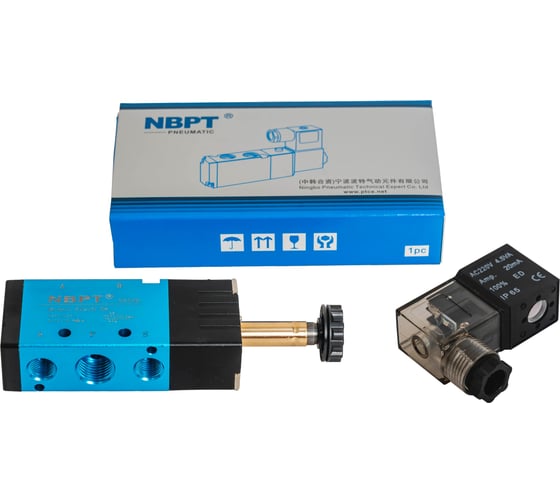 Изображение товара Пневмораспределитель 5/2 4V210-08-AC220V G1/4" NBPT 57612