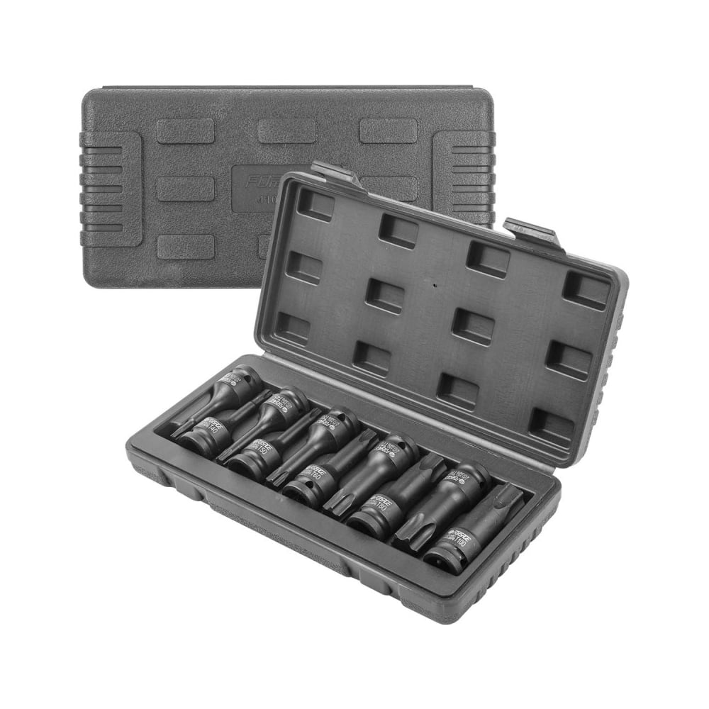 Изображение товара Набор головок-бит TORX 10 шт 1/2 дюйма Forsage F-41013MPB для профессиональной работы