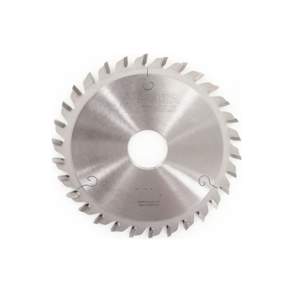 Изображение товара Фреза (пила) торцовочная для кромкооблицовочного станка Deltatools 104x22х3.0/2.0 мм Z-30
