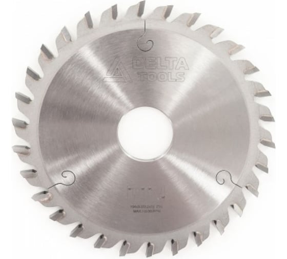 Изображение товара Фреза (пила) узла торцовки кромкооблицовочного станка KDT 104x22х3.0/2.0 мм, Z-30 Deltatools 06-1391