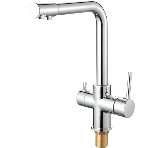 Изображение товара Смеситель для кухни D-Lin с подключением фильтра питьевой воды, хром D159315-1