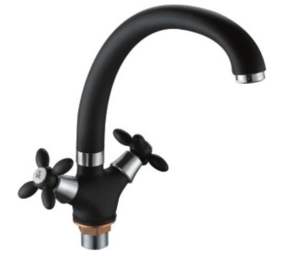 Изображение товара Смеситель для кухни D-Lin черный D153808-A