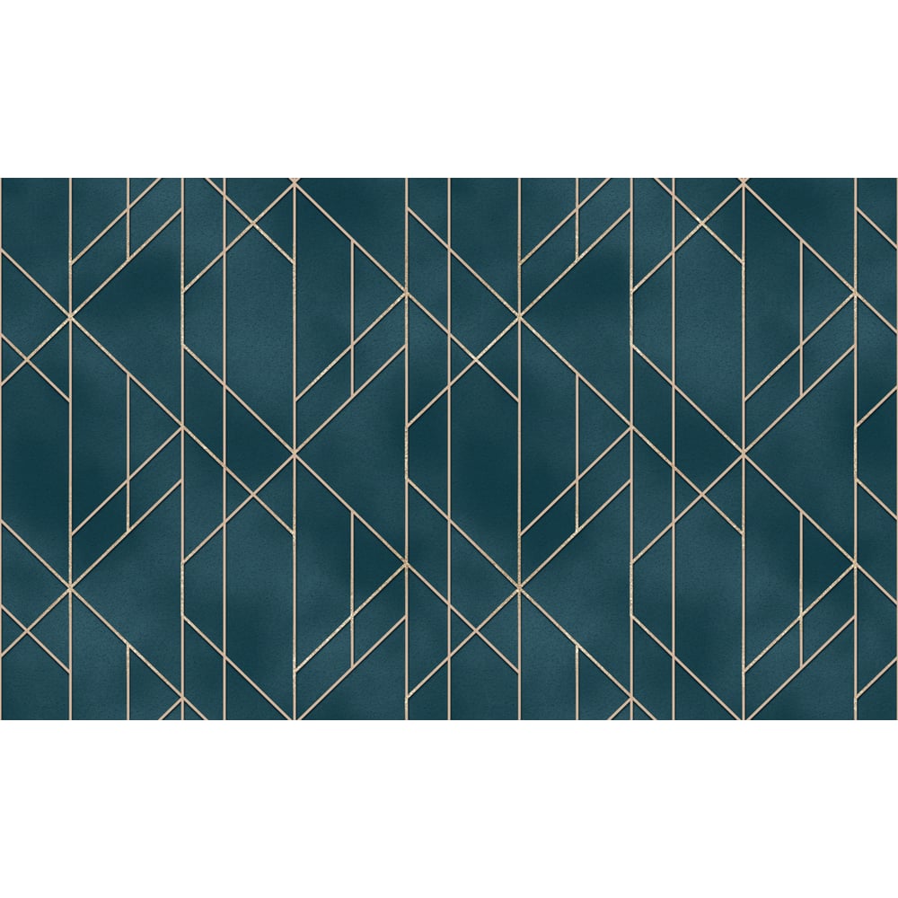 Изображение товара Обои горячего тиснения WallSecret Contour 1.06x10.05 м с геометрическим рисунком
