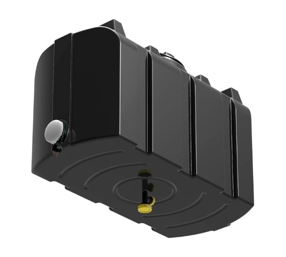 Изображение товара Душевой бак POLIMER GROUP серии «R» 200 литров, черный, с подогревом DR200S112