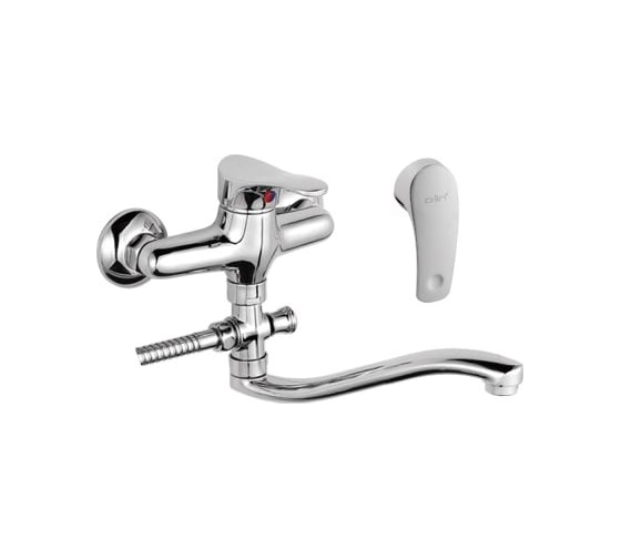 Изображение товара Смеситель для ванны и душа D-Lin с длинным изливом 300 мм, хром D140301