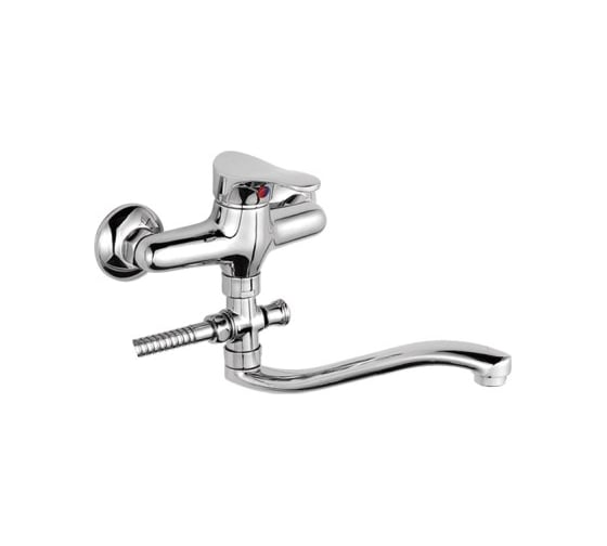 Изображение товара Смеситель для ванны и душа D-Lin с длинным изливом 300 мм, хром D140305