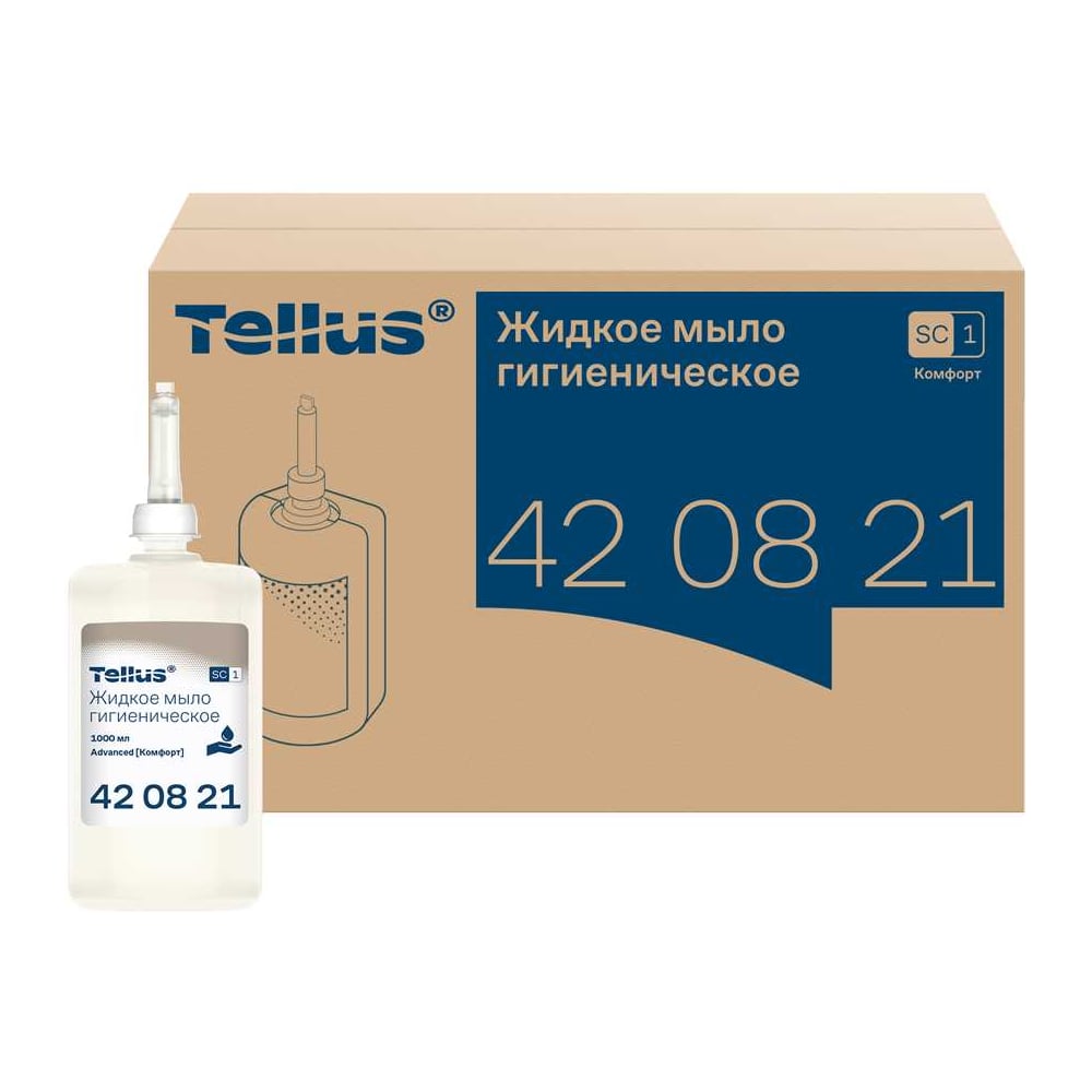 Изображение товара Жидкое мыло для рук TORK Advanced гигиеническое 1 л в картридже