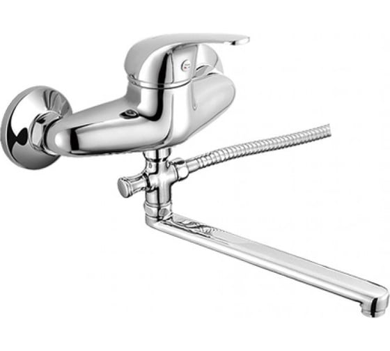 Изображение товара Смеситель для ванны и душа D-Lin с длинным изливом 300 мм, хром D140411