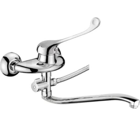 Изображение товара Смеситель для ванны и душа D-Lin с длинным изливом 300 мм, хром D140427