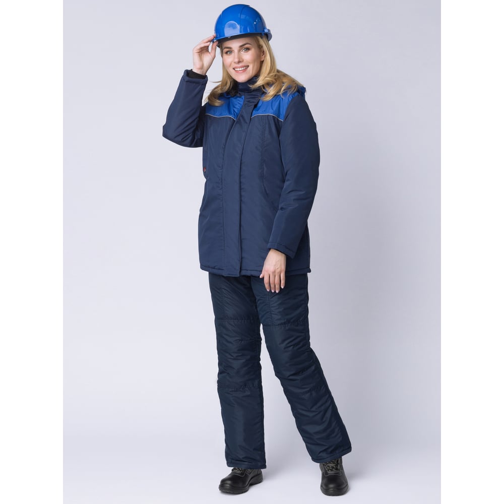 Изображение товара Женская зимняя куртка Факел Снежана темно-синяя/васильковая р.52-54 утеплитель Синтепон