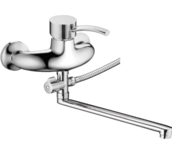 Изображение товара Смеситель для ванны и душа D-Lin с длинным изливом 300 мм, хром D140454