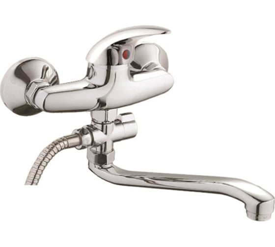 Изображение товара Смеситель для ванны и душа D-Lin с длинным изливом 300 мм, хром D140602