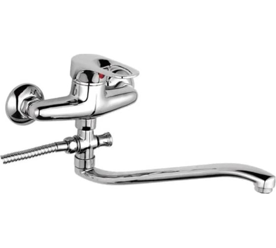 Изображение товара Смеситель для ванны и душа D-Lin с длинным изливом 300 мм, хром D140628