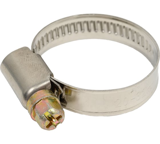 Изображение товара Червячный хомут СВК нержавеющая сталь, w2/9 мм, 20-32 мм SVK-FCW002032 Н0000020058