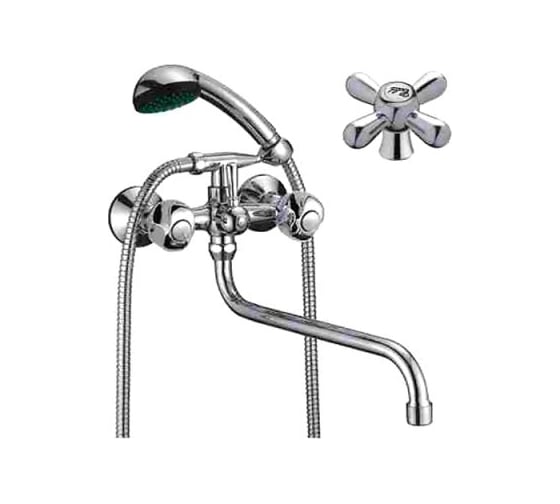 Изображение товара Смеситель для ванны и душа D-Lin с длинным изливом 300 мм, хром D140819