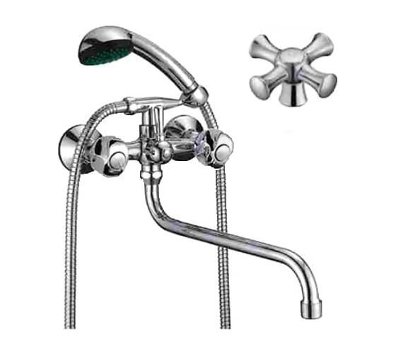 Изображение товара Смеситель для ванны и душа D-Lin с длинным изливом 300 мм, хром D140825