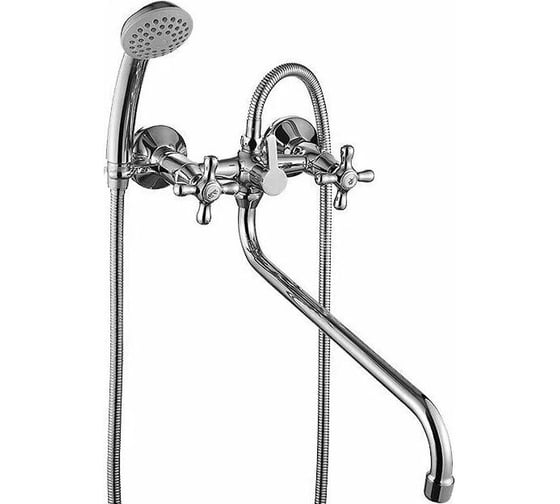Изображение товара Смеситель для ванны и душа D-Lin с длинным изливом 300 мм, хром D143809