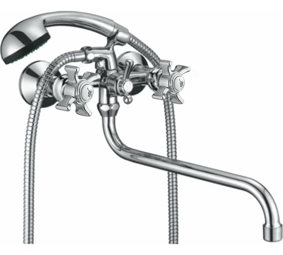Изображение товара Смеситель для ванны и душа D-Lin с длинным изливом 300 мм, хром D145807