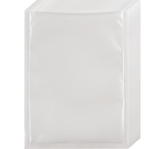 Изображение товара Пакеты для вакууматора SHINY KITCHEN рифленые, 20x30 см, набор 100 шт. 29607