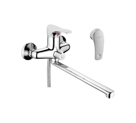 Изображение товара Смеситель для ванны и душа D-Lin с длинным изливом 300 мм, хром D146301