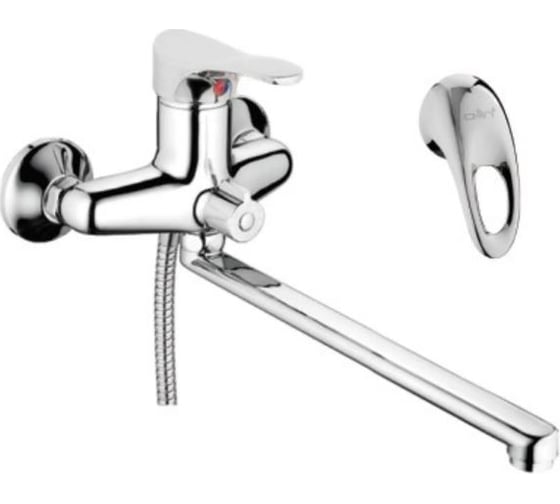 Изображение товара Смеситель для ванны и душа D-Lin с длинным изливом 300 мм, хром D146351
