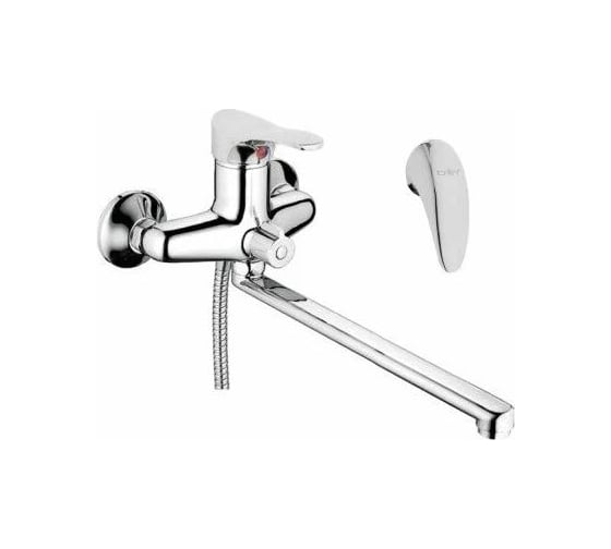 Изображение товара Смеситель для ванны и душа D-Lin с длинным изливом 300 мм, хром D146352
