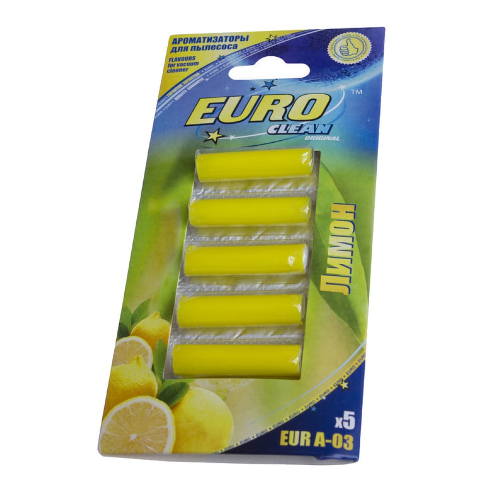 фото Ароматизатор для пылесоса "лимон" (5 шт.) euro clean a-03