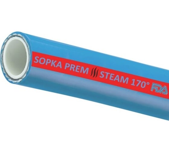 Изображение товара Рукав TITAN LOCK для пара и горячей воды «SOPKA-PREM» с пищ. допуском, d=13мм,, 20м TL013SP-PR_20