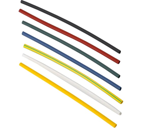 Изображение товара Набор ТТУ IEK нг-ls 2/1мм l=100мм 7 цветов 21шт/упак UDR10-002-001-021-S