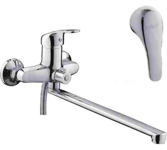 Изображение товара Смеситель для ванны и душа D-Lin с длинным изливом 300 мм, хром D146411-8