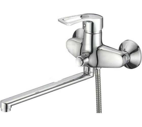 Изображение товара Смеситель для ванны и душа D-Lin с длинным изливом 300 мм, хром D146422-5