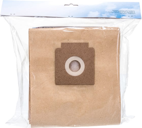 Изображение товара Мешки-пылесборники бумажные для пылесосов KARCHER T 15/1, T 17/1 (10 шт.) AIR Paper PK-212/10