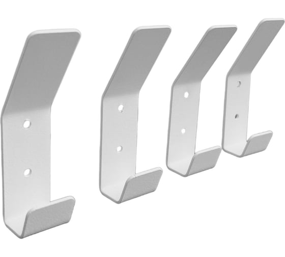 Изображение товара Настенная вешалка-крючок ЭЛИМЕТ Ormea 4 шт., белая БП-00002993