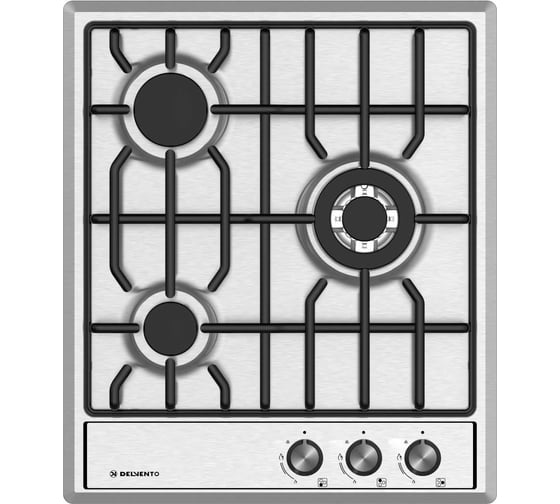 Изображение товара Металлическая газовая варочная панель Delvento grata 45 см V45V35M001