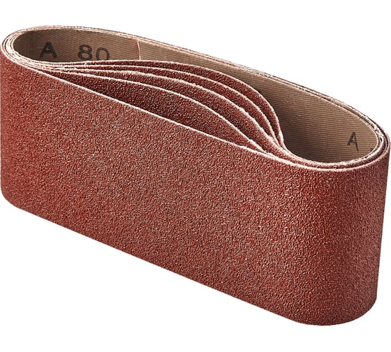 Изображение товара Лента шлифовальная (5 шт; 76х456 мм; P80) Inforce 11-01-044