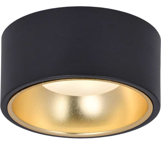 Изображение товара Накладной потолочный светильник IEK Lighting 4017 под лампу gx53 черный/золото LT-UPB0-4017-GX53-1-K57