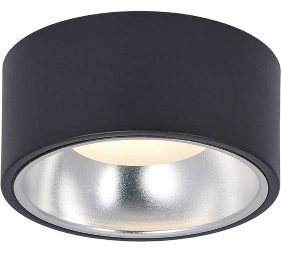 Изображение товара Накладной потолочный светильник IEK Lighting 4017 под лампу gx53 черный/хром LT-UPB0-4017-GX53-1-K56