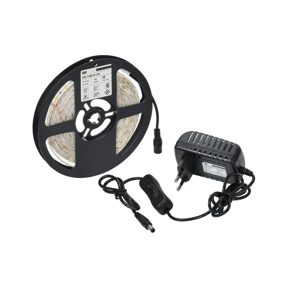 Изображение товара Комплект подсветки IEK SMD 2835 5 м IP65 12В