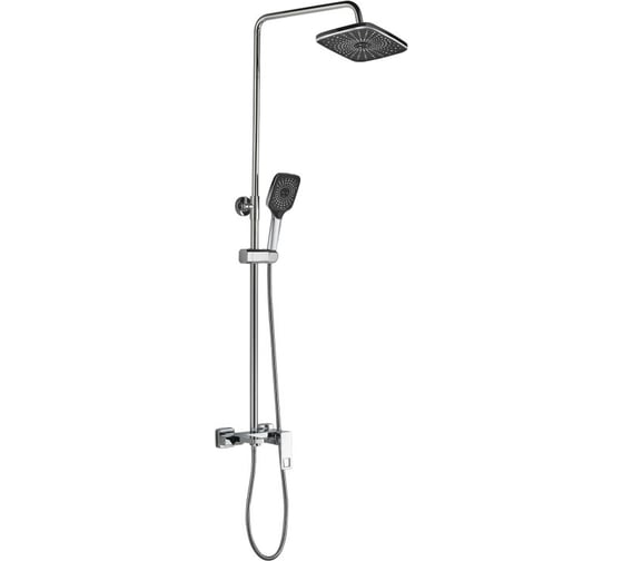 Изображение товара Душевая система для ванны и душа Haiba с регулируемой высотой штанги, хром HB24615