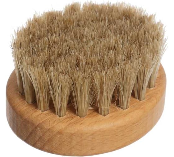 Изображение товара Щётка для чистки корнеплодов/овощей YOZHIK колодка из бука, пропитанного воском, натуральный конский волос, 70x60x16 мм, 42 пучка Y/ХО/070
