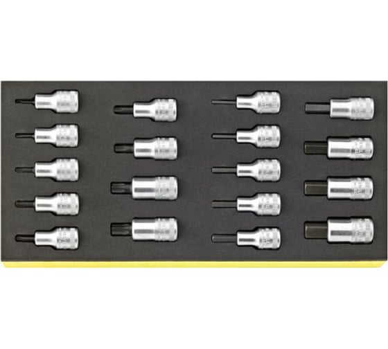 Изображение товара Набор торцевых насадок 1/2", 18 предметов Stahlwille 96838782 В0000000158382