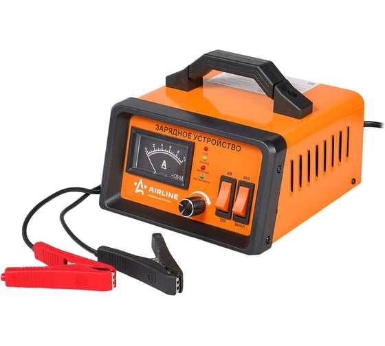 Изображение товара Зарядное устройство Airline 5А 6В/12В амперметр, ручная регулировка зарядного тока, импульсное ACH-5A-06