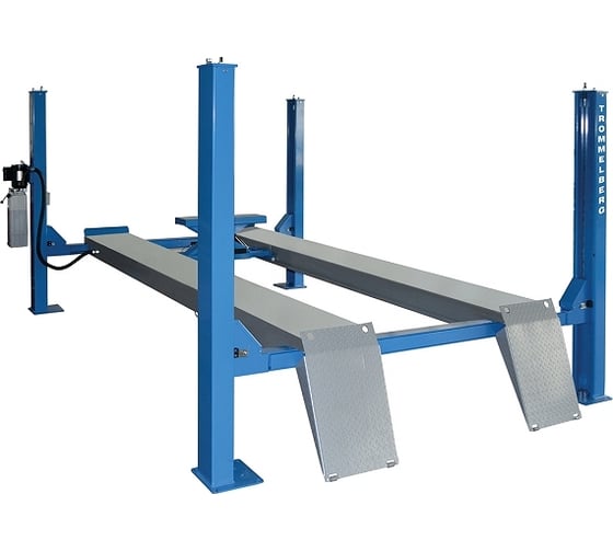 Изображение товара 4-х стоечный электрогидравлический подъемник с комплектом для развал-схождения Trommelberg TST440CWA